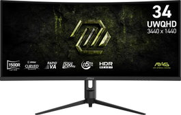 MSI MAG 342CQRF E20 Monitor UltraWide Quad HD 34 pulgadas 200 Hz VA Curvo