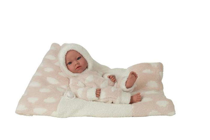 Muñecas Arias Muñeca Elegance Aria Rosa de Peso 38cm con Cojín para Niña - Cuerpo de Vinilo Muñecas Arias Muñeca Elegance Aria Rosa de Peso 38cm con Cojín para Niña - Cuerpo de Vinilo