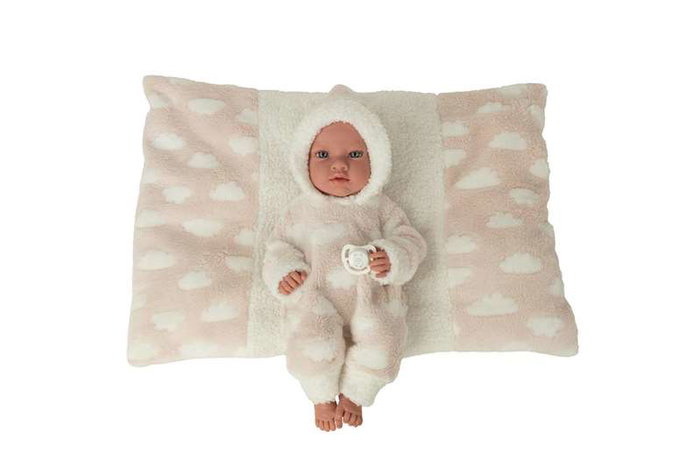 Muñecas Arias Muñeca Elegance Aria Rosa de Peso 38cm con Cojín para Niña - Cuerpo de Vinilo Muñecas Arias Muñeca Elegance Aria Rosa de Peso 38cm con Cojín para Niña - Cuerpo de Vinilo
