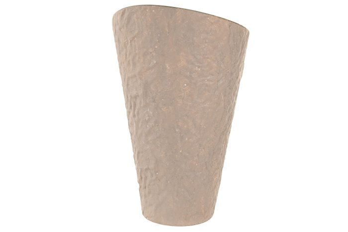 DKD Home Decor Set de 2 Jarrones de Metal Beige y Dorado