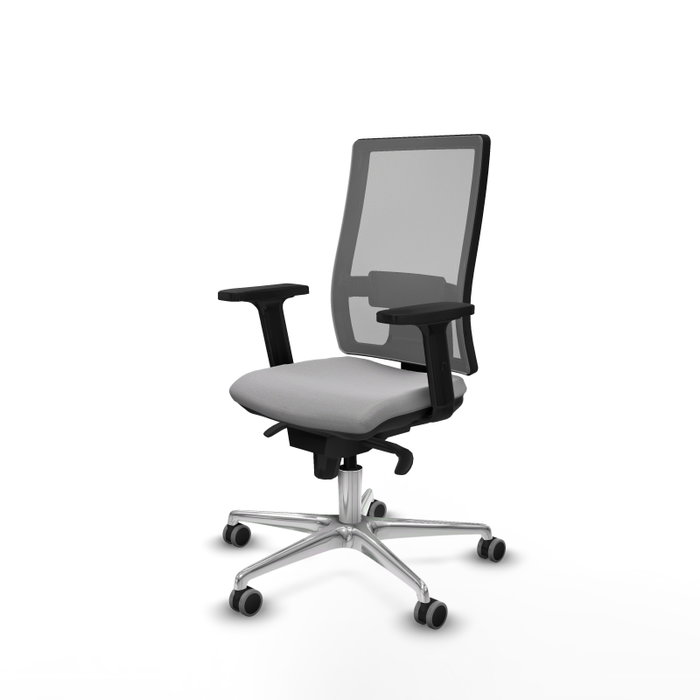 PIQUERAS Y CRESPO Silla de oficina Horna Gris con mecanismo Sincro