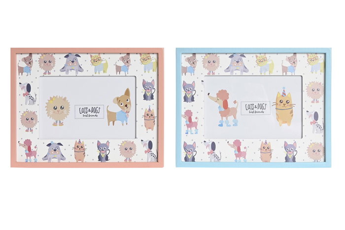 DKD Home Decor Marco de Foto MDF 22,5x1,5x17,5 Best Friends DKD Home Decor Marco de Foto MDF 22,5x1,5x17,5 Best Friends