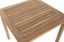 DKD Home Decor Mesa Comedor Terraza Y Jardin Teca Marron 80 x 77 x 80 cm