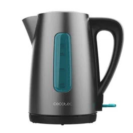 Cecotec Tetera Eléctrica 01425, 1.7 L, 2200 W, Acero Inoxidable, Apagado Automático, Base 360°, Ideal para Té e Infusiones