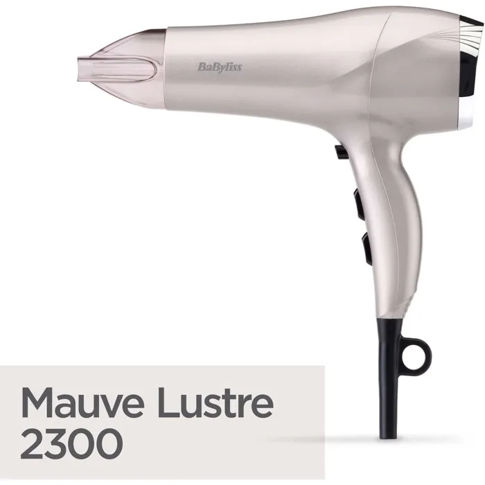 Babyliss Secador de Pelo Iónico Antiencrespamiento 2300W 3 Niveles de Calor Color Malva Brillante - D781E Babyliss Secador de Pelo Iónico Antiencrespamiento 2300W 3 Niveles de Calor Color Malva Brillante - D781E