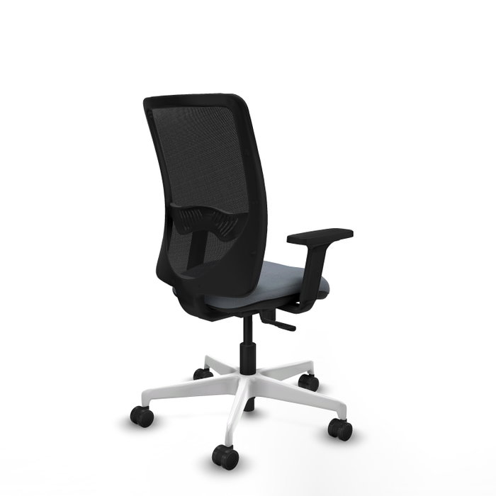 PIQUERAS Y CRESPO Silla de oficina Zulema con Mecanismo Sincro, Gris y Negro