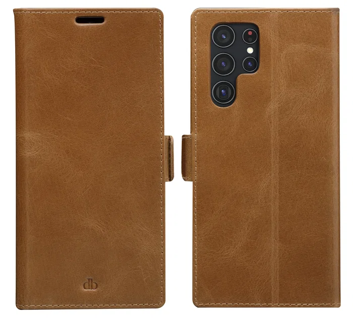 Dbramante1928 Fundas Copenhagen Slim Folio para Samsung Galaxy S22 Ultra 17.3 cm (6.8") - Color Bronceado