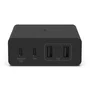 Belkin WCH010vfBK Cargador GaN 108W Carga Rápida con 2 Puertos USB-C y 2 USB-A, Cable 2m, Compatible con iPhone 14, Galaxy S23 y Portátiles