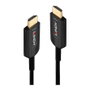 Lindy Cable HDMI 2.1 Híbrido de Fibra Óptica 20m 8K60 Negro