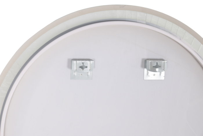 DKD Home Decor Espejo LED de Cristal con Control Táctil 80x80 cm