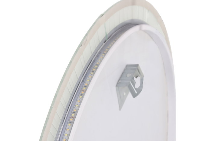 DKD Home Decor Espejo LED de Cristal con Control Táctil 80x80 cm