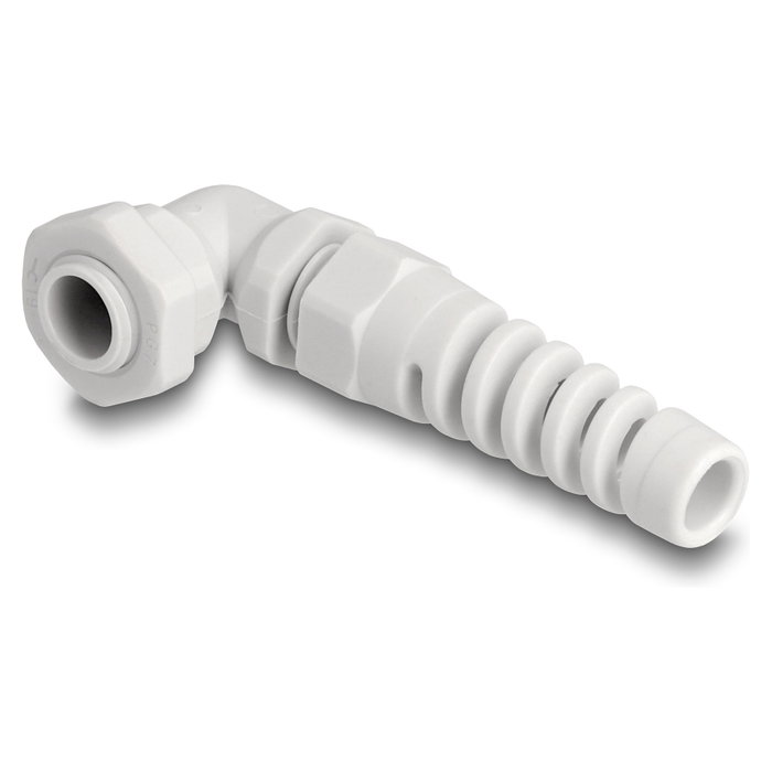 DeLOCK Prensaestopas con alivio de tensión 90° PG7 gris DeLOCK Prensaestopas con alivio de tensión 90° PG7 gris
