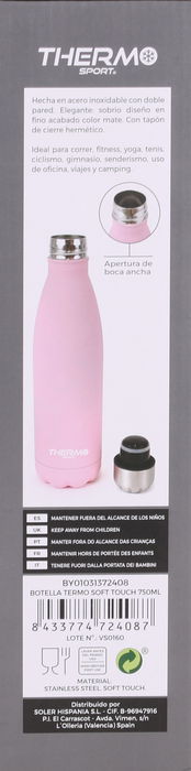 Thermosport Botella Termo Soft Touch 750ml (6 Unidades)