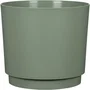 Garden Id Maceta redonda plano Ø 25 cm, 7 litros, H 22 cm, verde claro