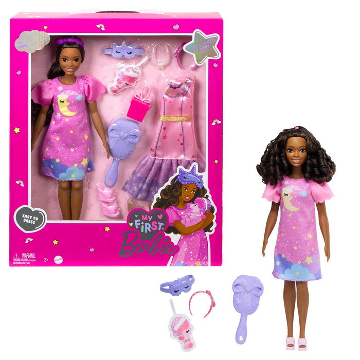 Barbie Muñeca My First Barbie Pelo Negro HMM67 Mattel Barbie Muñeca My First Barbie Pelo Negro HMM67 Mattel