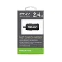 PNY P-P-DC-UF-K01-RB Cargador de Coche para Auto, 1 Puerto USB 2.4A Carga Rápida, 5V, Negro, para iPhone iPad, Universal
