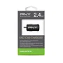 PNY Cargador de Coche de Carga Rápida 2,4 A con 1 Puerto USB, Negro