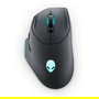 Alienware AW620M Ratón Wireless Óptico USB Type-C Negro 26000 DPI
