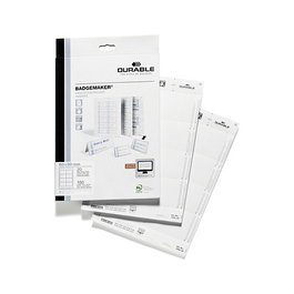 Durable Badgemaker Einsteckschilder 60x90mm, 160 unidades, blanco
