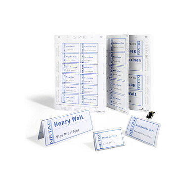Durable Einsteckschilder Badgemaker 60x90mm Blanco