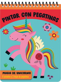 SALDAÑA PINTAR CON PEGATINAS - Magia de unicornio