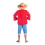 My Other Me Disfraz Luffy Talla S: Sombrero, Chaqueta, Camiseta, Fajín y Pantalón