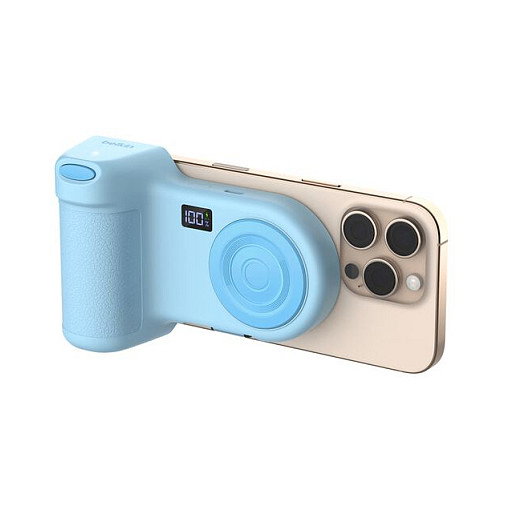 Belkin Stage PowerGrip CTA006hqBL 9300mAh 15W Soporte de Carga MagSafe Power Bank Azul Claro para iPhone, Google Pixel y mas Belkin Stage PowerGrip CTA006hqBL 9300mAh 15W Soporte de Carga MagSafe Power Bank Azul Claro para iPhone, Google Pixel y mas