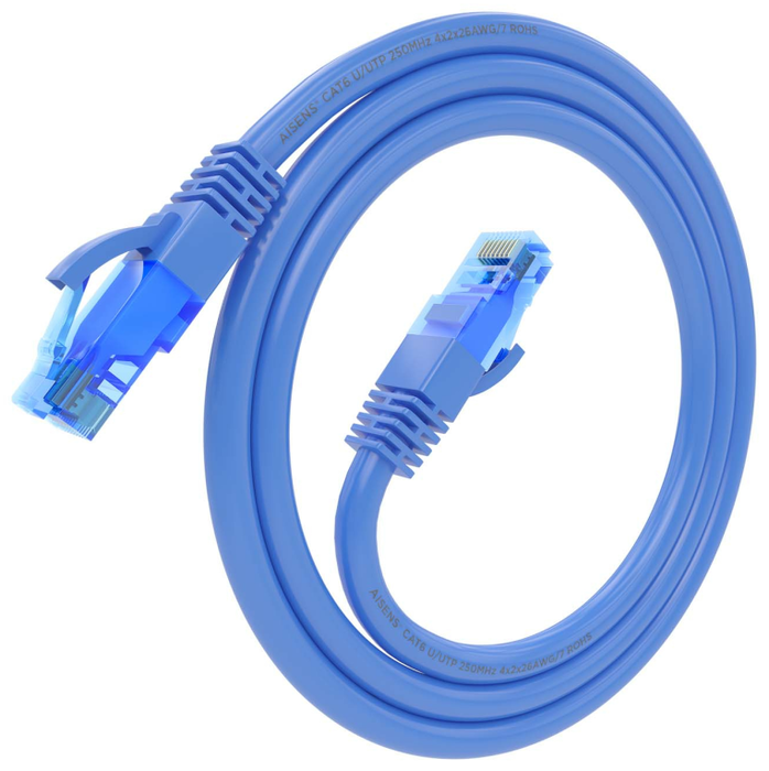 Aisens Cable de Red RJ45 Cat.6 UTP AWG26 CCA Azul 0,5m Aisens Cable de Red RJ45 Cat.6 UTP AWG26 CCA Azul 0,5m