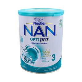 NAN Optipro 3 Leche de Crecimiento en Polvo para Niños a Partir de 1 Año, Formato 800 g