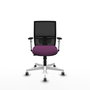 PIQUERAS Y CRESPO Silla de oficina Yunquera con mecanismo Sincro/Traslack, Morado y Negro