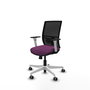 PIQUERAS Y CRESPO Silla de oficina Yunquera con mecanismo Sincro/Traslack, Morado y Negro