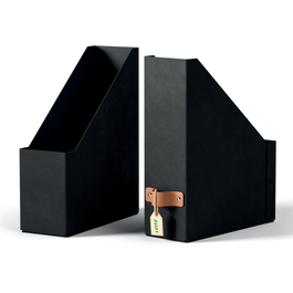 Leitz 24710095 Pack 2 Revisteros de Cartón Negro A4