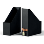 Leitz 24710095 Pack 2 Revisteros de Cartón Negro A4