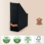 Leitz 24710095 Pack 2 Revisteros de Cartón Negro A4
