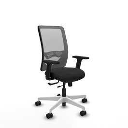PIQUERAS Y CRESPO Silla de oficina Zulema con mecanismo Sincro/Traslack, Negro y Gris