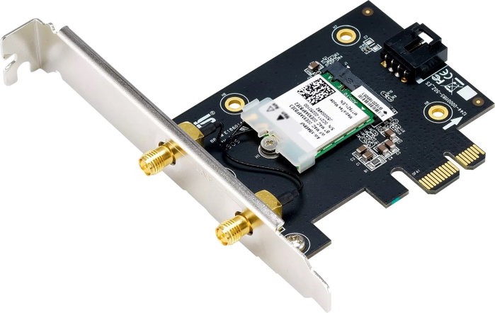 Asus PCE-AXE5400 Tarjeta de red WiFi 6E y Bluetooth 5.2 con antenas externas