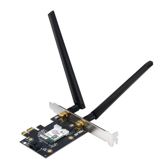 Asus PCE-AXE5400 Tarjeta de red WiFi 6E y Bluetooth 5.2 con antenas externas