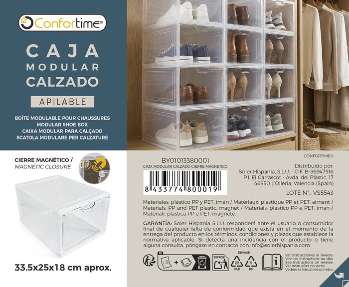 Confortime Caja Modular Calzado Cierre Magneti Confortime Caja Modular Calzado Cierre Magneti