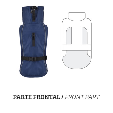 Nayeco Impermeable London Azul Marino 20 cm para Perro