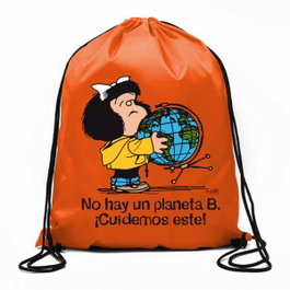 MAGAZZINI SALANI Bolsa de cuerdas Mafalda - No hay un planeta B