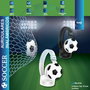 SAMI Soccer Cadete Auriculares Inalámbricos BT/AUX/Micro, Color Blanco y Negro, para Cadetes