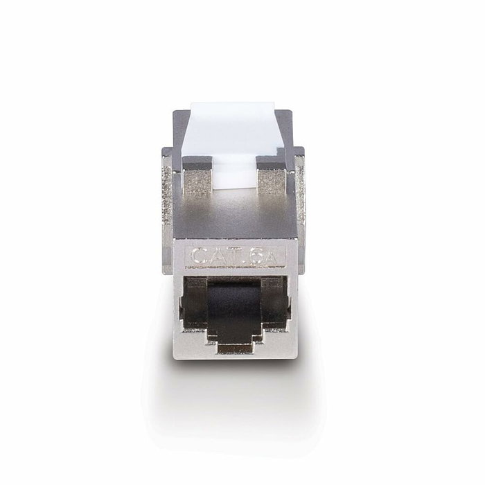 Lindy 60188 Módulo de conector de red RJ-45 Cat6a Plano Metálico