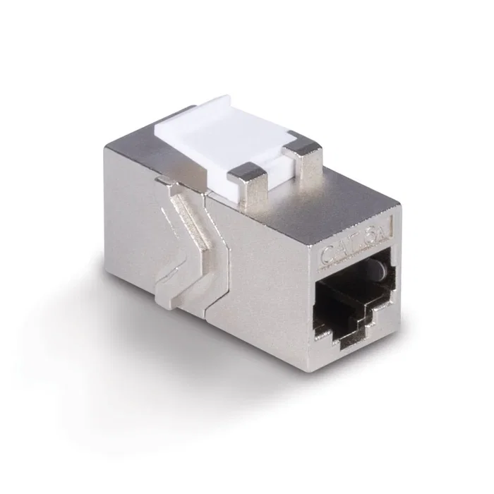 Lindy 60188 Módulo Conector RJ-45 Hembra/Hembra Cat6a 500MHz Plano Metálico - 1 Unidad