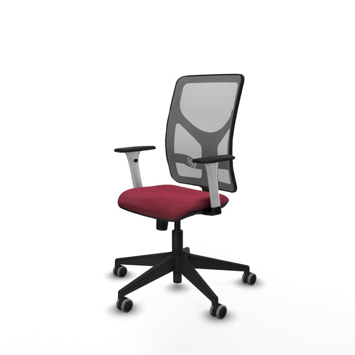 PIQUERAS Y CRESPO Silla de oficina Motilla con mecanismo Sincro, Granate y Gris PIQUERAS Y CRESPO Silla de oficina Motilla con mecanismo Sincro, Granate y Gris