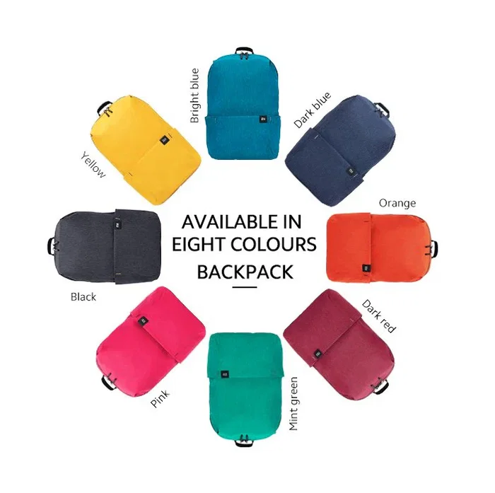 Xiaomi Mi Casual Daypack Mochila Urbana 10L para Portátil y Tablet, Color Negro, Unisex, Poliéster