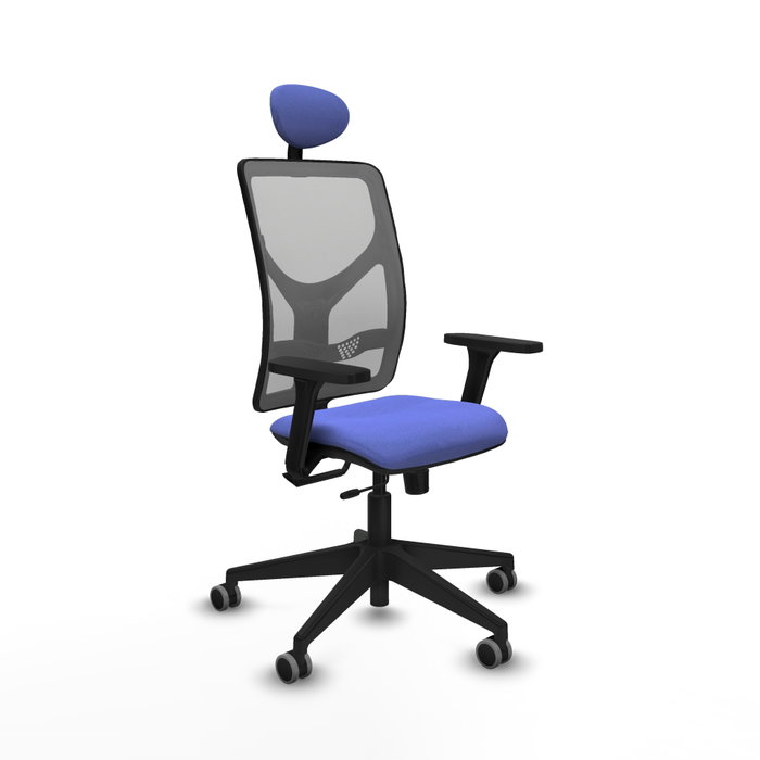PIQUERAS Y CRESPO Silla de oficina Motilla con mecanismo Sincro/Traslack, brazos 3D y cabecero fijo PIQUERAS Y CRESPO Silla de oficina Motilla con mecanismo Sincro/Traslack, brazos 3D y cabecero fijo