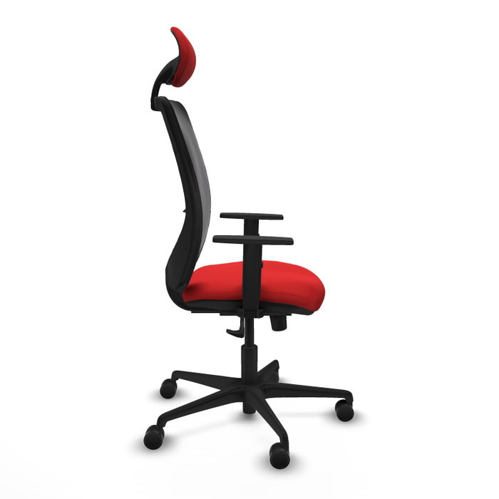 PIQUERAS Y CRESPO Silla de oficina Zulema con mecanismo Sincro Rojo y Negro PIQUERAS Y CRESPO Silla de oficina Zulema con mecanismo Sincro Rojo y Negro