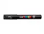 POSCA Marcador PC-1M Punta Fina 0.7-1 mm Negro No Permanente Base Agua