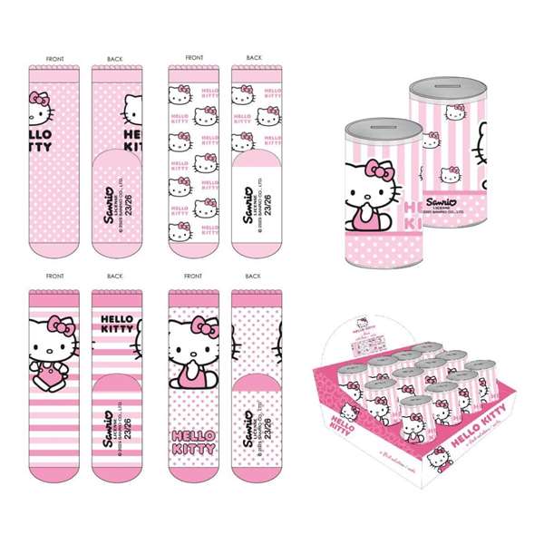 Cerdá Pack Calcetines 4 Piezas Hello Kitty Talla Calzado 35-38