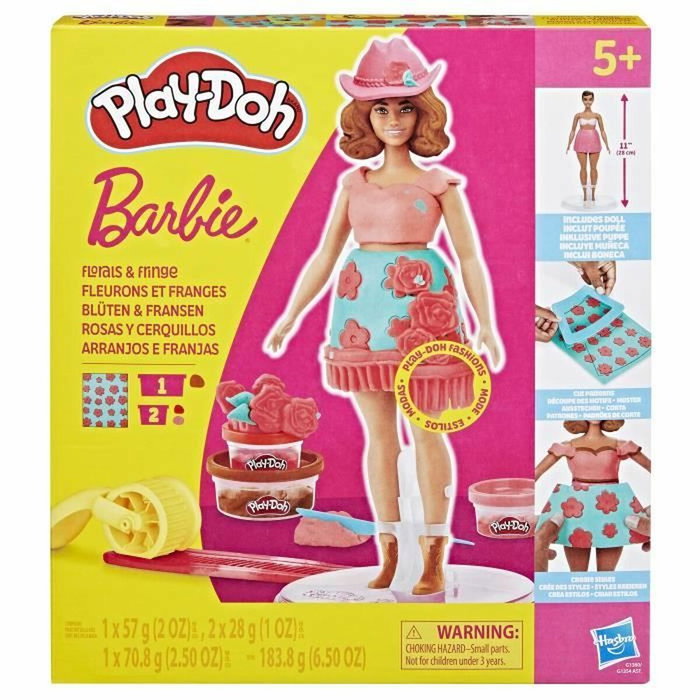 HASBRO Rosas y Cerquillos Barbie Play-Doh HASBRO Rosas y Cerquillos Barbie Play-Doh